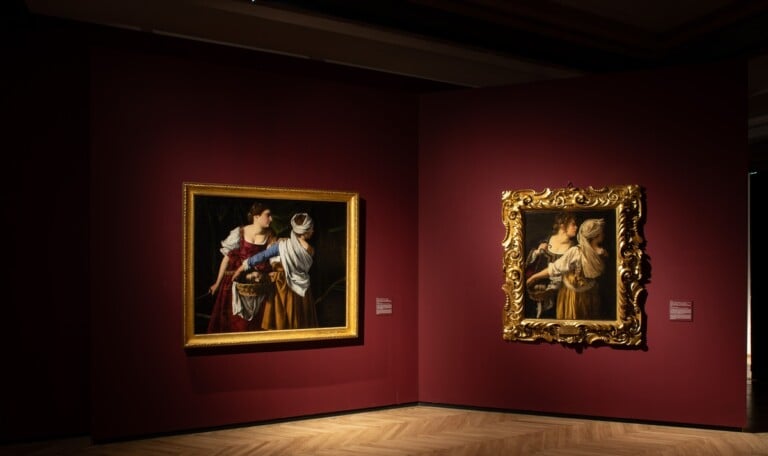 Caravaggio e Artemisia. Exhibition view at Gallerie Nazionali di Arte Antica – Palazzo Barberini, Roma 2021. Photo Alberto Novelli