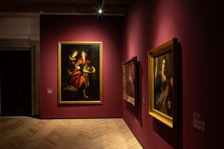 Caravaggio e Artemisia. Exhibition view at Gallerie Nazionali di Arte Antica – Palazzo Barberini, Roma 2021. Photo Alberto Novelli