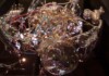 Christian Fogarolli, Evidence US7, 2021, sculture in vetro soffiato, plastica, liquidi, specchi, legno, ferro, acciaio, 220 x 120 x 27 cm