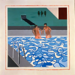 David Hockney, Two Boys in a Pool, Hollywood, 1965. Collezione privata, Belgio © David Hockney