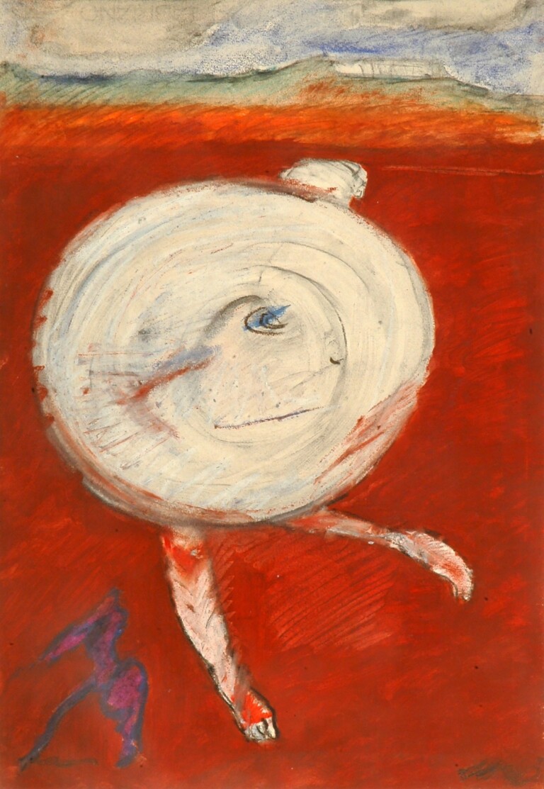 Fabio Mauri, Senza titolo, anni '80, mixed media on paper, cm 48x33, courtesy Viasaterna, Hauser and Wirth and Studio Fabio Mauri