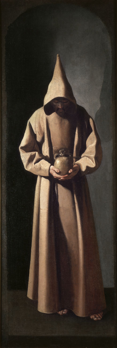 Francisco Zurbarán (1598 1664) San Francesco contempla un teschio, 1635 ca. olio su tela, cm 91,4 x 30,5 Saint Louis, Saint Louis Art Museum, inv.47 1941