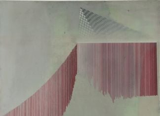 Gillian Lawler, Edgeland II, 2021, oil on canvas, 60 x 60 cm