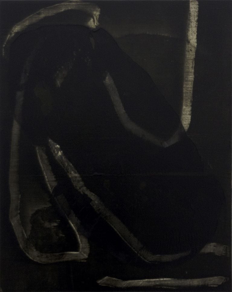 Giuseppe Adamo, Agra a, 2022. Acrilico e laser print transfer su tela, 50 x 40 cm. Courtesy l'artista