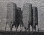 Hilario Isola, Silos, 2021, reti agricole, cm 140x200