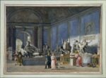 Jacques Henri Sablet, Veduta della Sala degli Animali dei Musei Vaticani, 1786 92, tempera su carta, 52 x 76 cm. Musei Vaticani, Città del Vaticano © Governatorato SCV – Direzione dei Musei. Tutti i diritti riservati