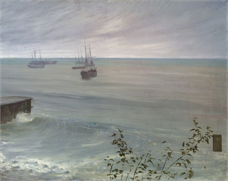 James Abbott McNeill Whistler, Symphony in Grey and Green. The Ocean, 1866, olio su tela, 80,6 x 101,9 cm. The Frick Collection, New York © 2021 © The Frick Collection Joseph Coscia Jr