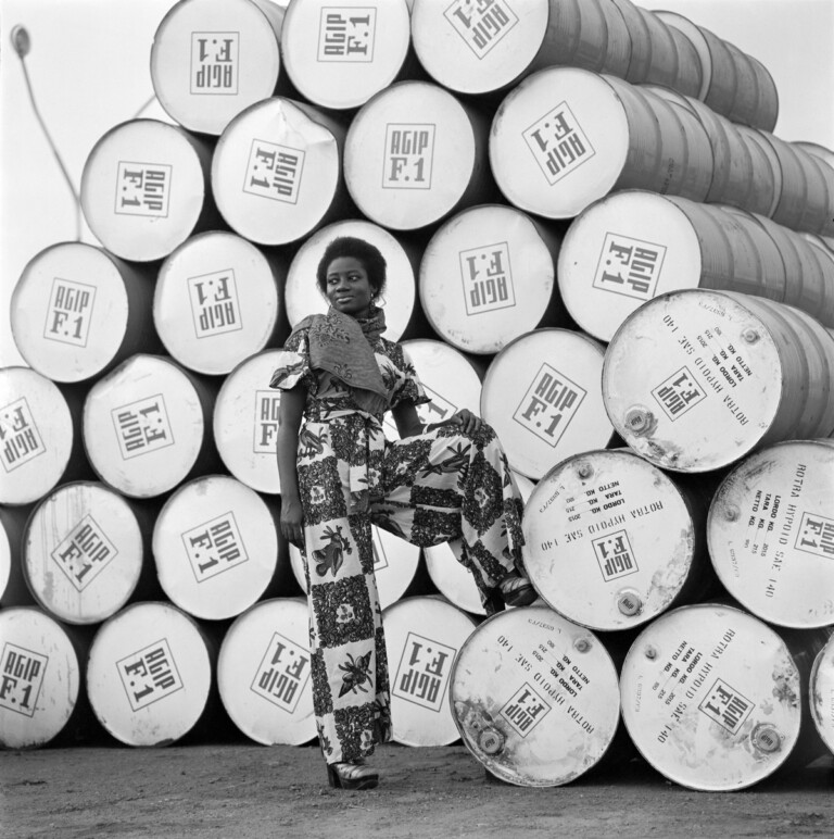 James Barnor, AGIP Calendar Model, 1974, Lambda Print © James Barnor – October Gallery, London