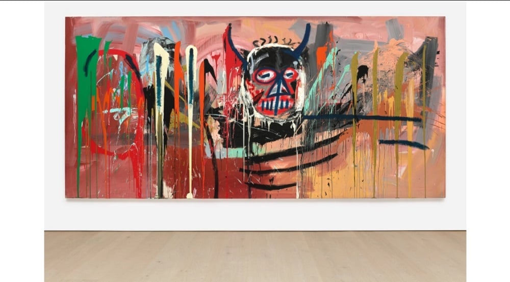 Jean Michel Basquiat Untitled (Devil) 1982. Courtesy of Phillips