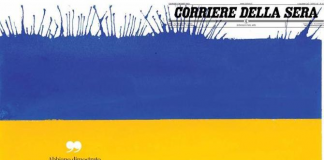 La copertina del Corriere della Sera firmata da Mimmo Paladino. Credits Corriere della Sera