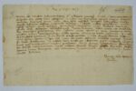 Lettera di Benozzo Gozzoli a Piero de' Medici, 10 luglio 1459. Archivio di Stato Mediceo, Firenze