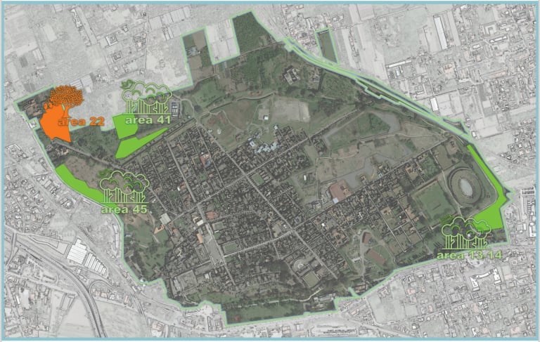 Mappa Imboschimento Pompei CC Parco Archeologico Pompei