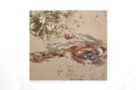 Marta Spagnoli, Vortici II, 2022, acrilico e olio su tela, 100 x 110 cm. Courtesy l'artista e Galleria Continua