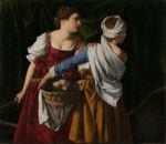 Orazio Gentileschi, Giuditta e la fantesca con la testa di Oloferne, 1608 09 ca., olio su tela, cm 136x160. Oslo, The National Museum of Art, Architecture and Design