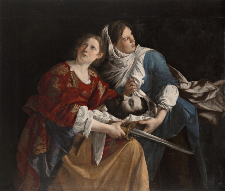 Orazio Gentileschi, Giuditta e la fantesca con la testa di Oloferne, 1621 24 ca., olio su tela, cm 136,5x159. Hartford, Wadsworth Athenaeum Museum of Art