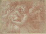 Parmigianino, Sacra Famiglia con due santi, 1520 24 ca., sanguigna con lumeggiature bianche su carta marrone chiaro. Teylers Museum, Haarlem © Teylers Museum Haarlem The Netherlands
