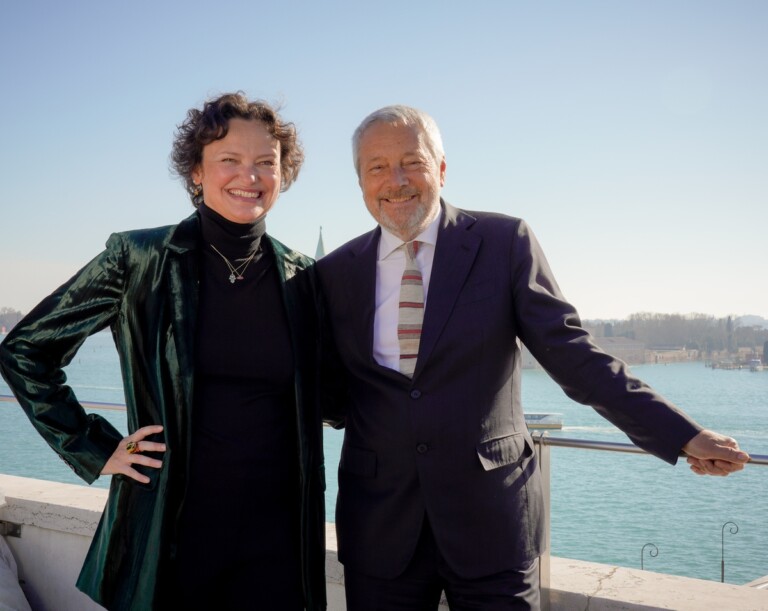 Roberto Cicutto e Cecilia Alemani. Photo Andrea Avezzù. Courtesy La Biennale di Venezia