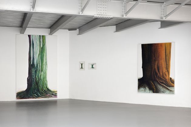 Simone Berti. Soprattutto alberi, installation view at Schiavo Zoppelli Gallery Milano, 2022. Photo Andrea Rossetti