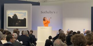 Sotheby's Londra durante l'asta di Magritte ph. Mario Bucolo