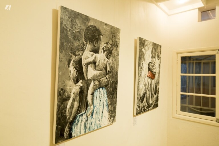 Splash. Exhibition view at TwoFiveSeven Arts, Bujumbura 2021. Photo Akeza.net