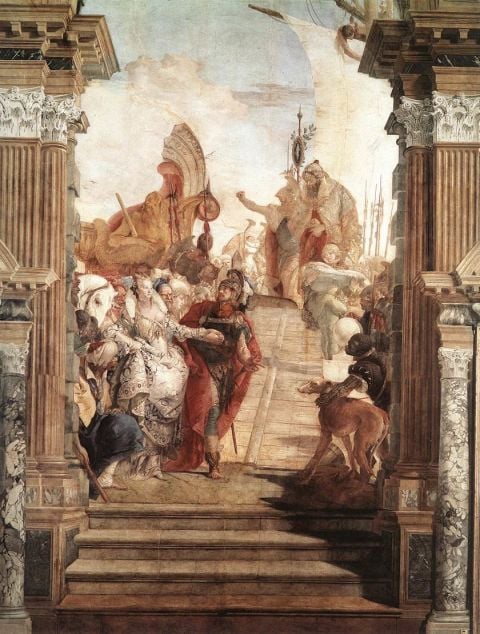 Tiepolo, Incontro tra Antonio e Cleopatra