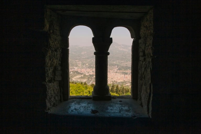 Vista sulla città dall'Eremo di San Marco