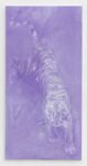 Yan Pei-Ming, Purple Downhill Tiger, 2022, olio su tela, 200x100 cm. Photo Clérin-Morin © Yan Pei-Ming, ADAGP, Paris, 2022. Courtesy of the artist & Massimo De Carlo