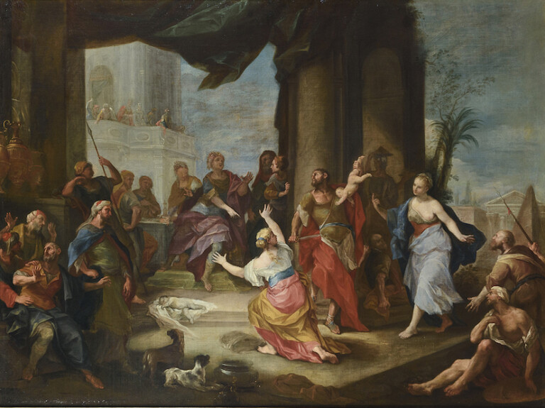 Jacopo Amigoni (Napoli/Venezia 1682 - Madrid 1752), Il giudizio di Salomone. Courtesy Casa d'Aste Babuino, Roma