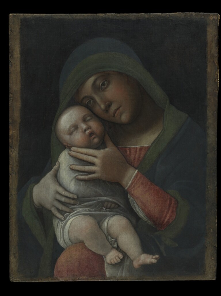 Andrea Mantegna, Madonna col Bambino, 1490-95 ca.. Milano, Museo Poldi Pezzoli