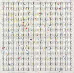Antonio Scaccabarozzi, Le mosche impossibili, 1977, acrilico su carta, 30x30 cm. Collezione privata