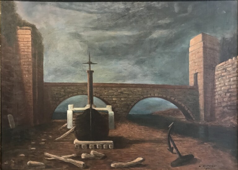 Arturo Nathan, Il cantiere, 1931. Galleria Torbandena, Trieste