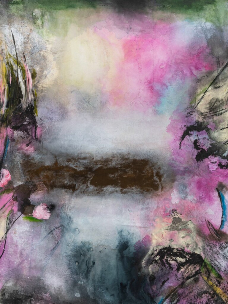 Caterina Silva, Mouth, 2019, mixed media on canvas, 200x152cm