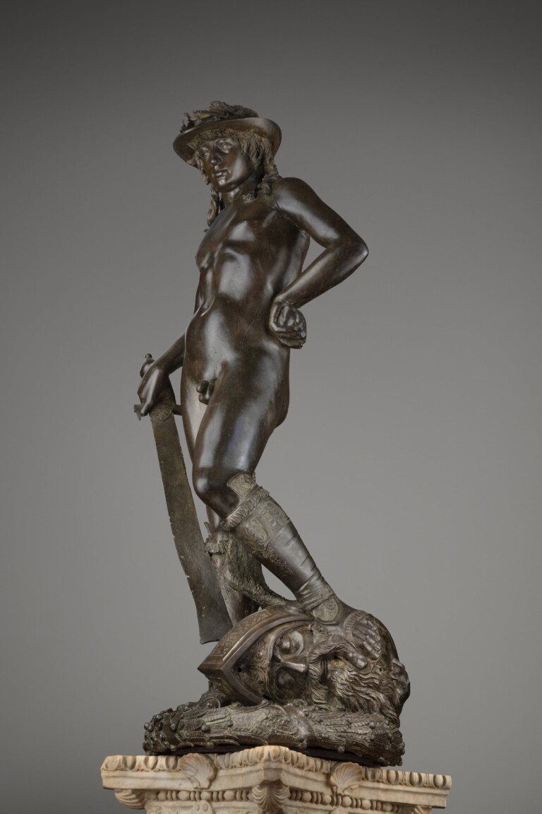 Donatello, David vittorioso, 1435-40 ca.. Firenze, Museo Nazionale del Bargello. Su concessione del Ministero della Cultura. Photo Bruno Bruchi