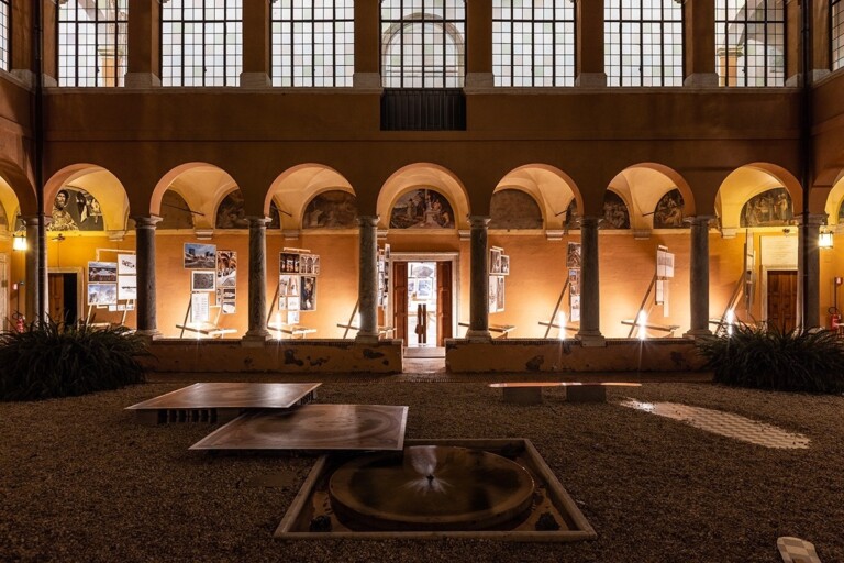 EMBT. Trame della memoria. Exhibition view at Real Academia de España, Roma 2022. Photo Paolo Fassoli