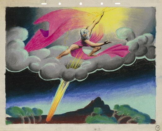 Fantasia Sinfonia Pastorale, 1940 Disney Studio Artist Concept art Pastello e matita colorata su carta © Disney
