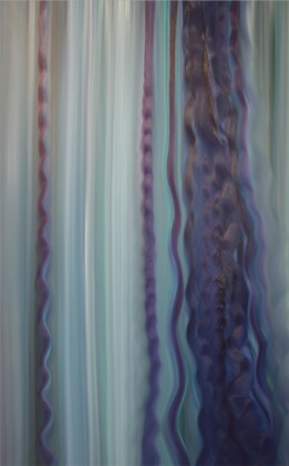 Flavia Albu, Curtain 4, 2021, olio su tela, 200x120 cm