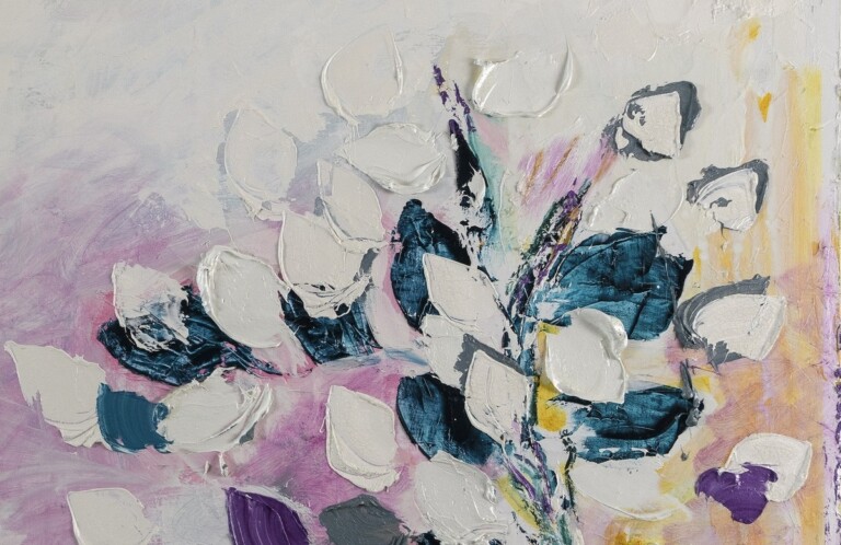 Giancarlo Limoni, Le nevi dell’anno, 2022, particolare, olio su tela, 200x300 cm