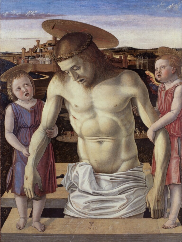 Giovanni Bellini, Imago Pietatis, 1456 ca.. Venezia, Fondazione Musei Civici di Venezia, Museo Correr. 2021 © Archivio Fotografico – Fondazione Musei Civici di Venezia