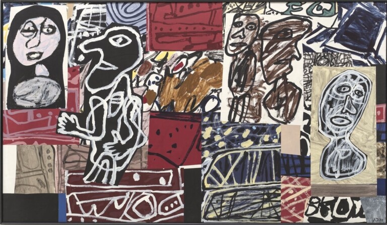 Jean Dubuffet, La Mésentente, 12 marzo 1978, acrilico su carta montato su tela, 139,4 x 241,9 cm. Solomon R. Guggenheim Museum, New York © Jean Dubuffet, VEGAP, Bilbao, 2022