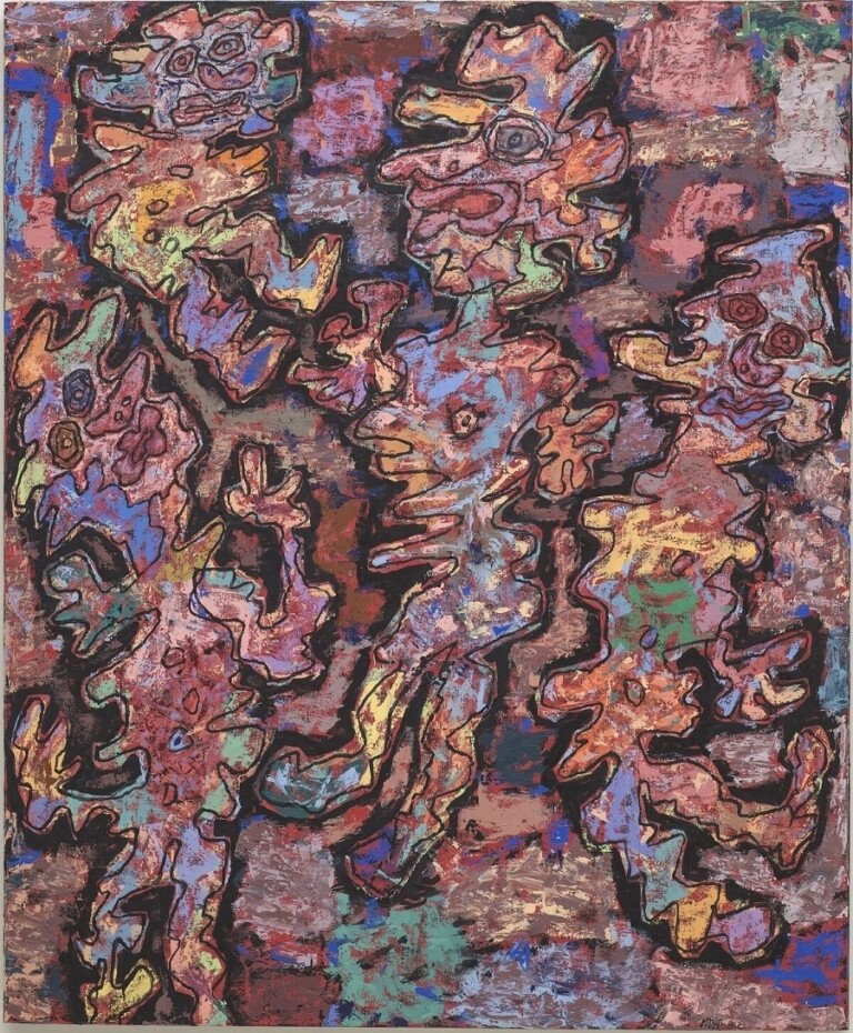 Jean Dubuffet, L'instant propice, 2-3 gennaio 1962, olio su tela, 198,8 x 164,1 cm. Solomon R. Guggenheim Museum, New York © Jean Dubuffet, VEGAP, Bilbao, 2022