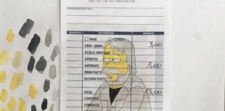 John Baldessari in The Simpsons dal profilo Instagram di Jonathan Monk