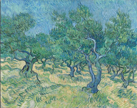 Vincent van Gogh, Olive Trees on a Hillside, October 1889, Oil on canvas, 33 × 40,5 cm, Van Gogh Museum, Amsterdam (Vincent van Gogh Foundation)