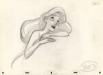 La Sirenetta, 1989 Glen Keane Disegno preliminare per l’animazione Grafite su carta © Disney