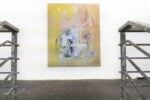 Leonardo Pellicanò, Shaking hands, 2019, acrilico e olio su tela grezza, 200x260 cm. Courtesy l’artista