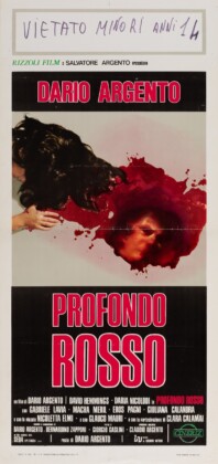 Locandina di _Profondo rosso_ di Dario Argento. Collezione Museo Nazionale del Cinema