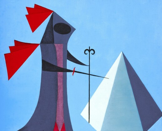 Lucio Saffaro, L'identificazione della realtà, 1955, olio su tela. Fondazione Saffaro, Bologna