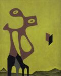 Lucio Saffaro, Monumento a D’Aksanwae (opus LVII), 1960, olio su tela. Fondazione Saffaro, Bologna
