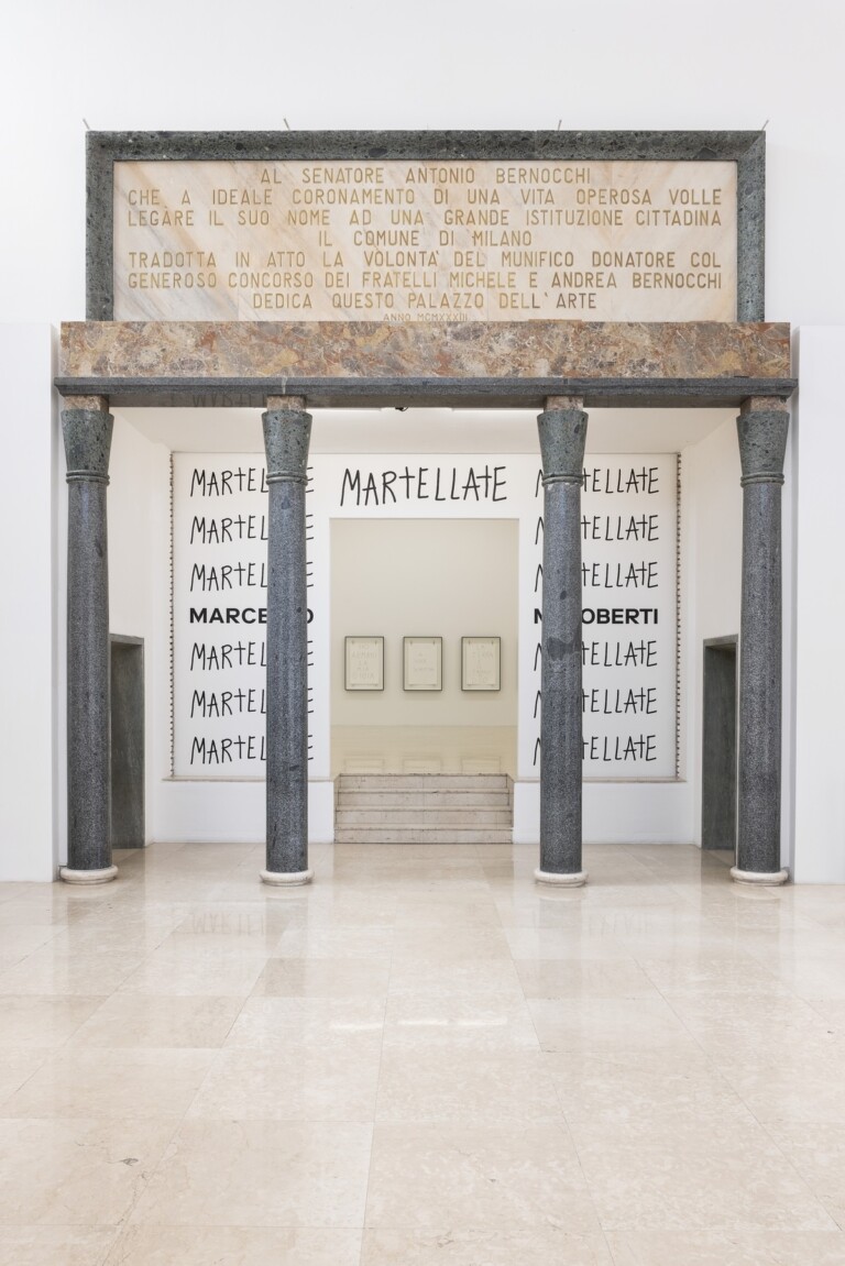 Marcello Maloberti. Martellate. Exhibition view at La Triennale di Milano, 2022. Photo Andrea Rossetti