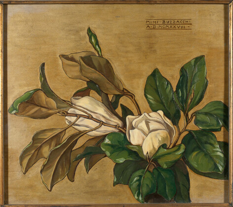 Maria Quilici Buzzacchi, Magnolie, 1928, 40x45 cm, olio su tela. Courtesy Archivio Mimì Quilici Buzzacchi, Roma
