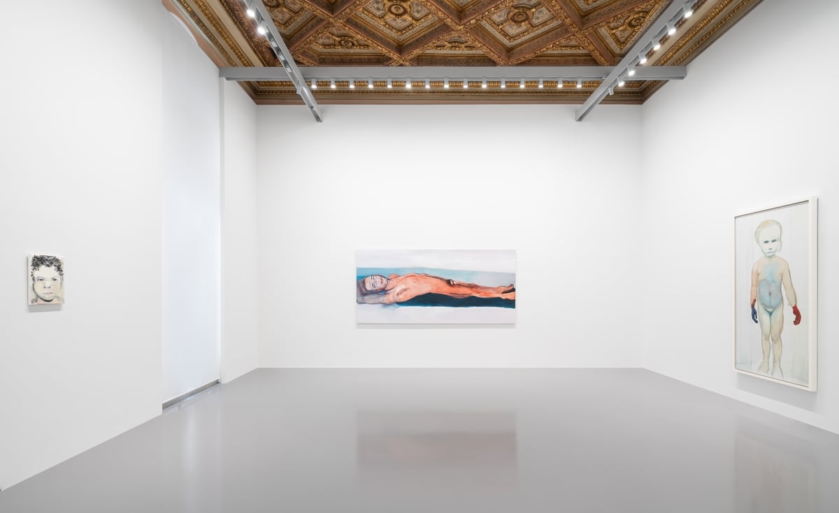Marilyn Dumas.  Open end view of the exhibition at Palazzo Grassi, Venice 2022